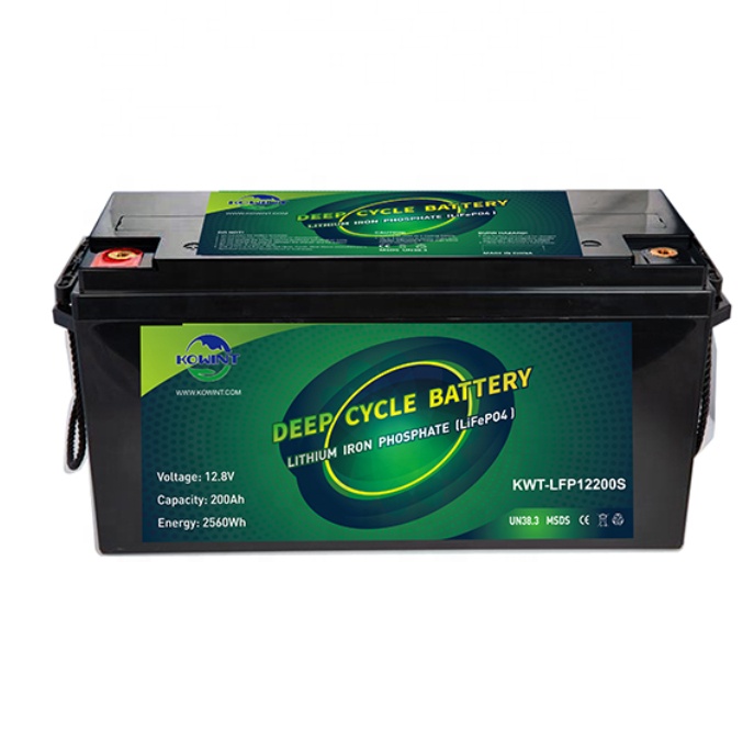 Kowint 12V 20ah 50AH 100ah 150ah LiFePO4 Deep Cycle Lithium Battery for RV Marine Off-Grid Solar System