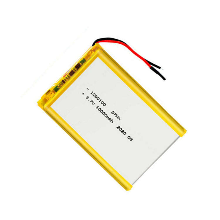 Custom 3.7V Rechargeable Lipo Lithium Polymer Battery 10000mAh 1160100 126280 1260110 Polymer Lithium Battery