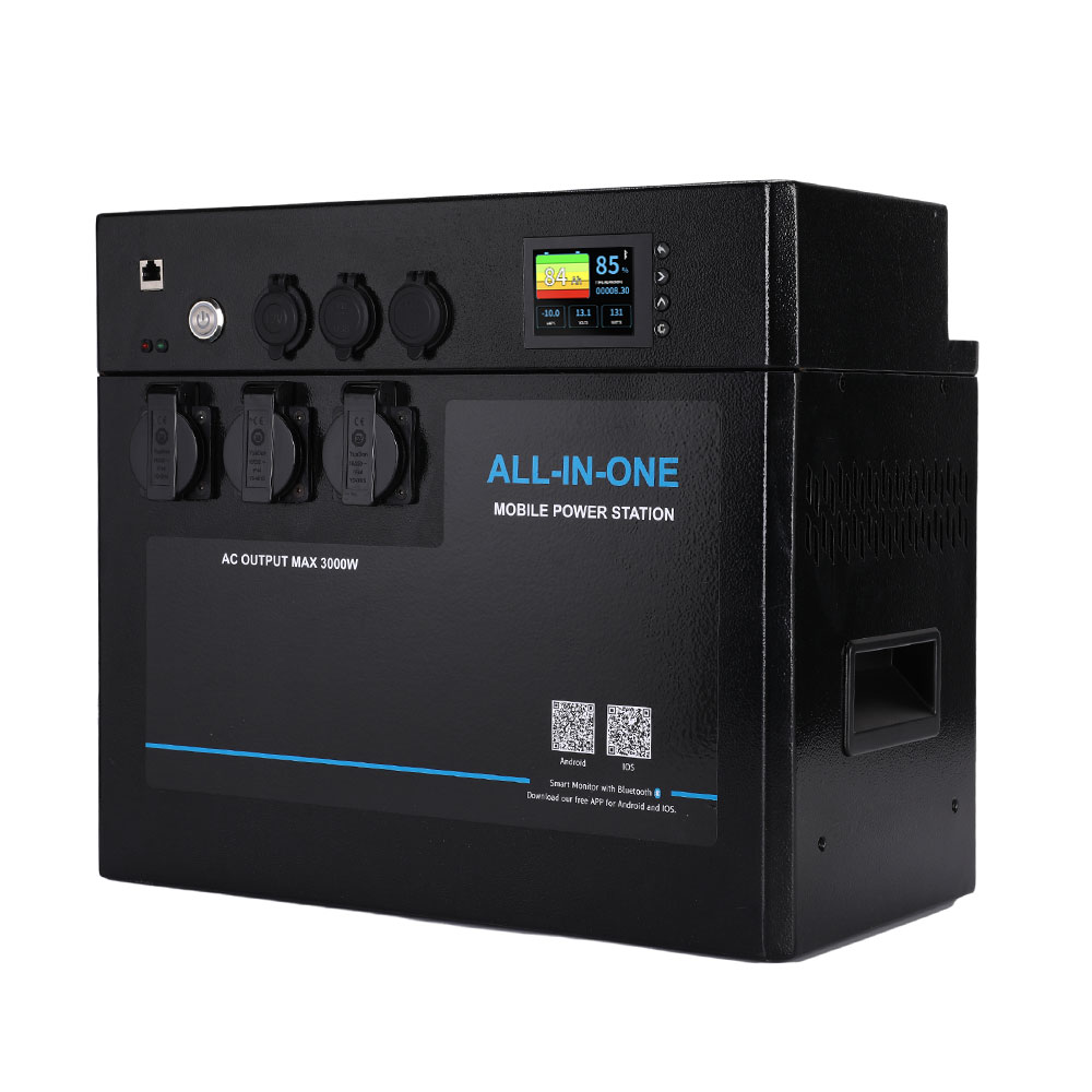 Licitti 12v 24v Portable Power Stations 3000w Lifepo4 Battery Lithium Batteries With Inverter