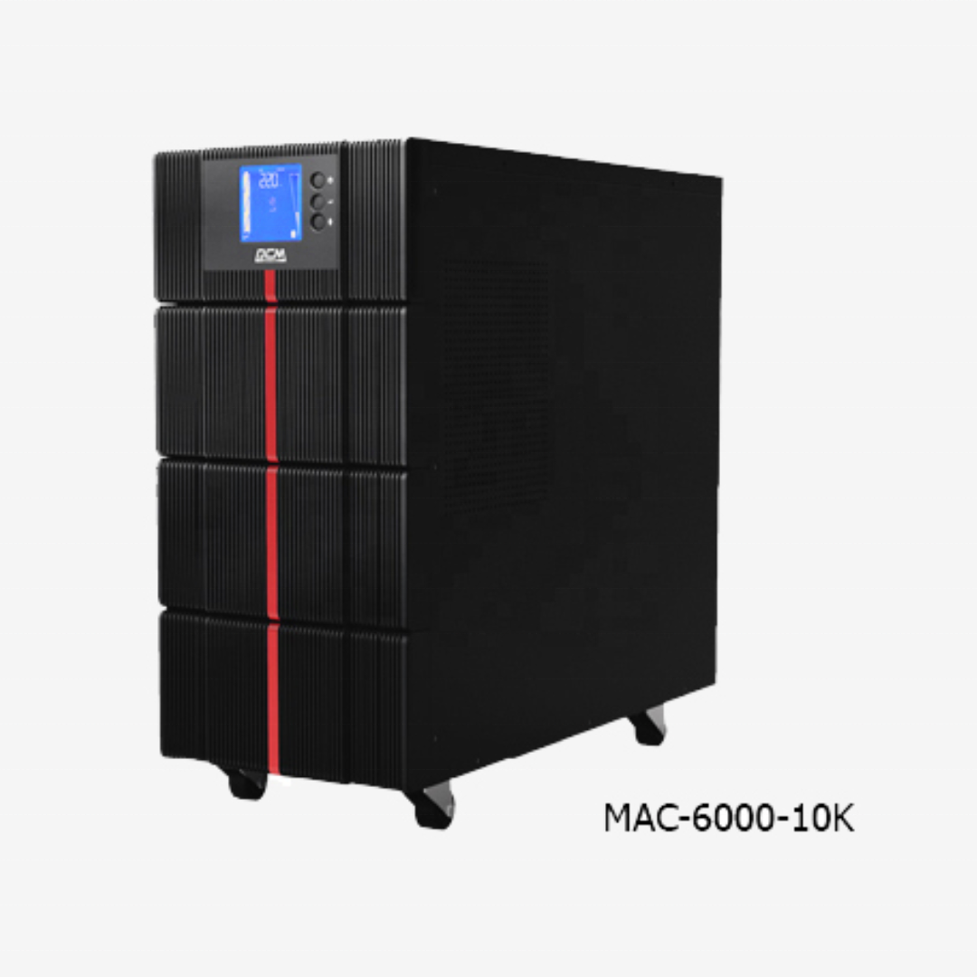 Industrial On-Line UPS 1000VA-10kVA Capacity Pure Sine Wave LCD Display Double Conversion 220V Single Phase Acid Battery Backup