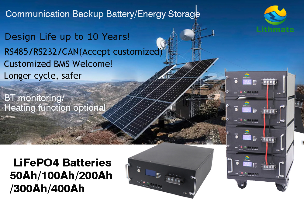 51.2V Solar System Home Energy Storage 48V 100Ah LiFePO4 5Kwh Lithium Battery
