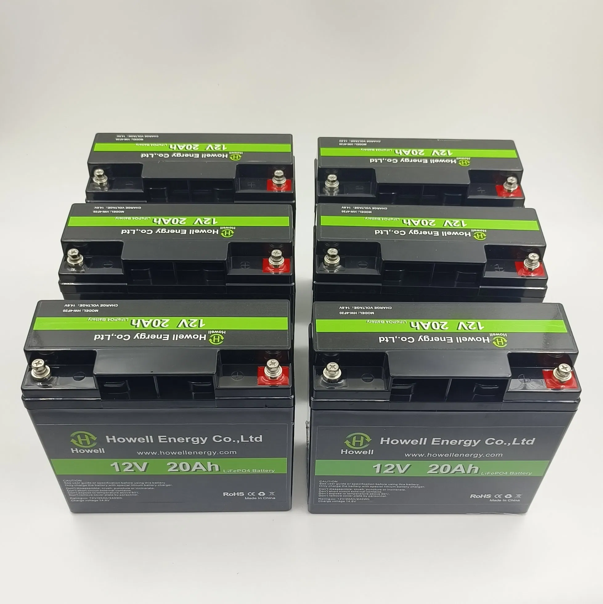 12V Rechargeable Battery 20ah LiFePO4 Lithium Iron Phosphate for Kid Scooters/Boat/Motor