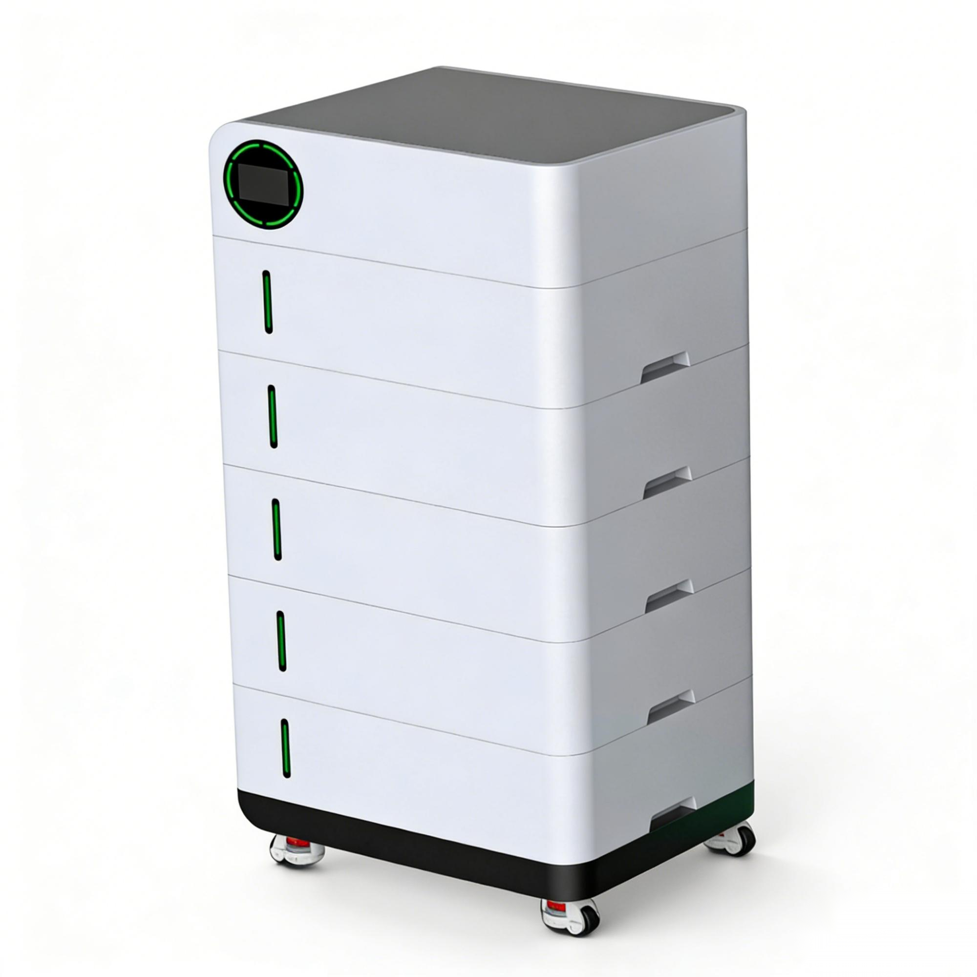 Solar Power System Stackable LiFePO4 Battery Energy Storage Home Use 5kWh 10kWh off Grid &amp; Hybrid Grid Compatible 5000 Cycles