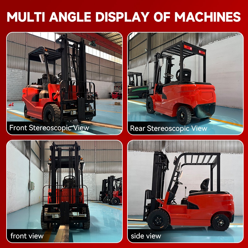 Electric Fork Lift Truck Lithium Battery Warehouse Handling Lifting Mini Parts 4x4 Wheel Forklift Carretilla Elevadora with Seat