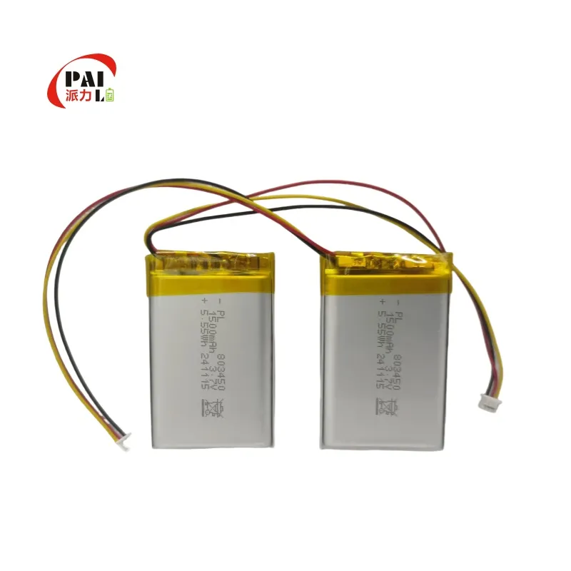 Wholesale Li-Polymer 1500mAh Lipo Battery 803450 3.7V Battery Pack