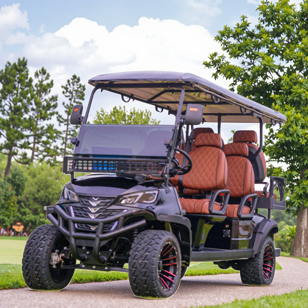 New Model 4 Passenger Golf Cart Full Set With Enclosure Bag Holder Charger Ready For Sale
