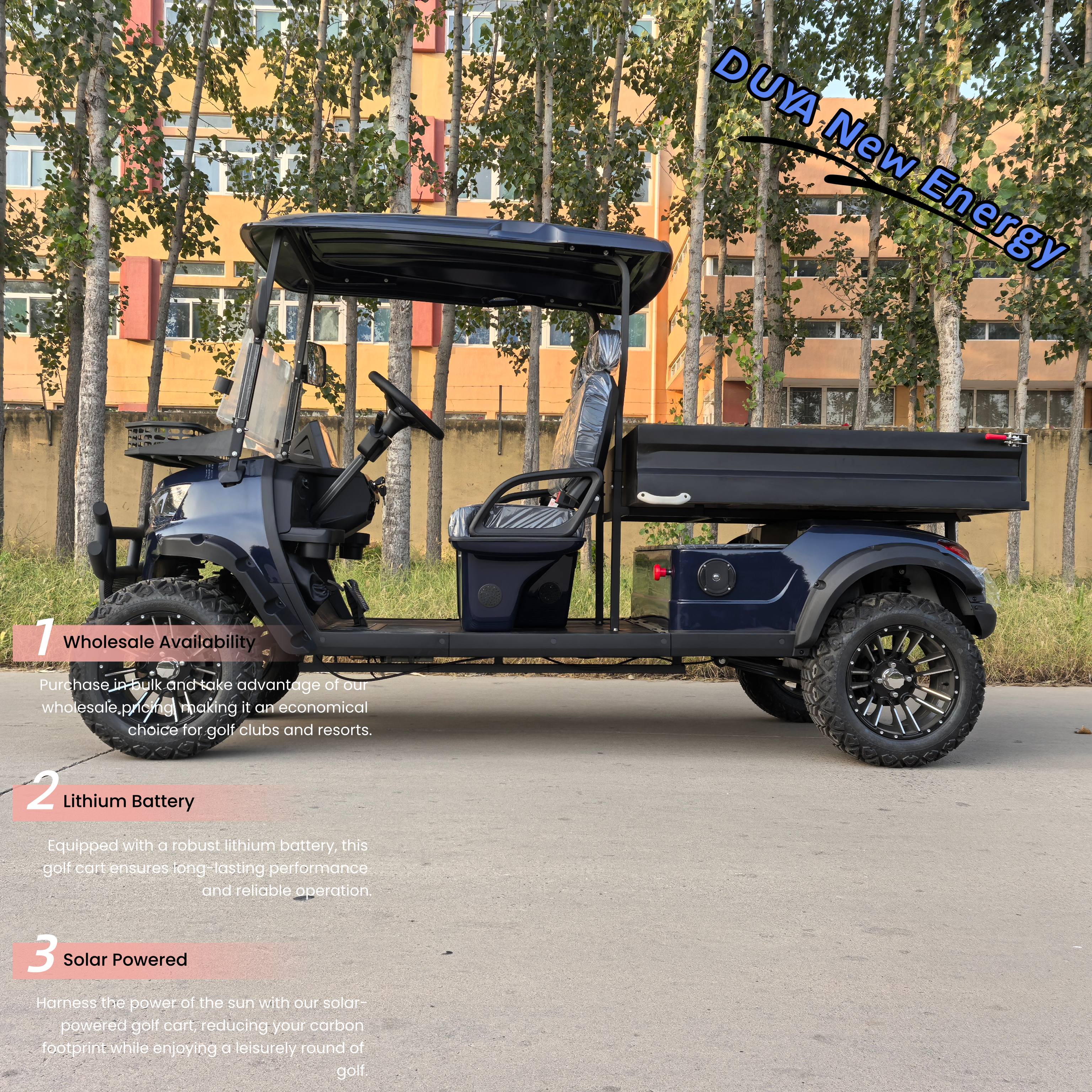 72V/48V Electric Lithium Battery Golf Cart Independent Suspension 2 Seats 30-50Km/h Speed 90km Range Imbor 3528 Controller 510kg