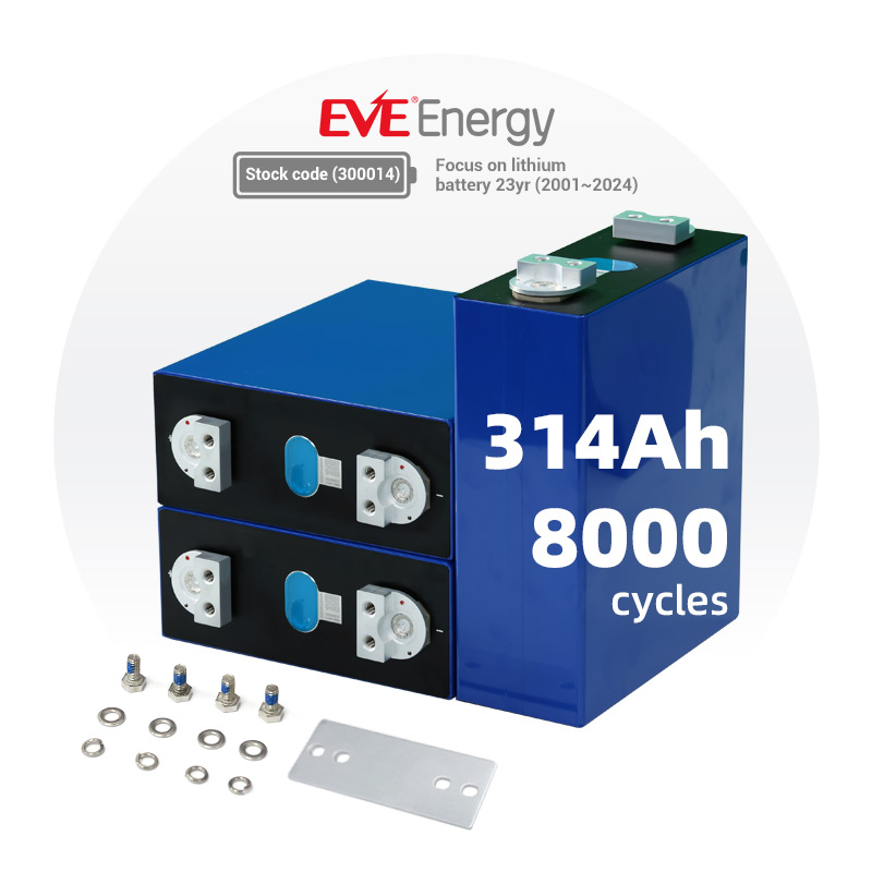Eve New Generation 314ah 8000 Cycles LiFePO4 Battery Lithium Battery for Customized 5mwh System Electric/Industrial and Commercial/Boat/Solar Energy Storage