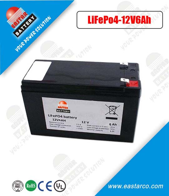 Lithium Iron Phosphate Battery Factory Price Customized LiFePO4 Battery 12V 6ah