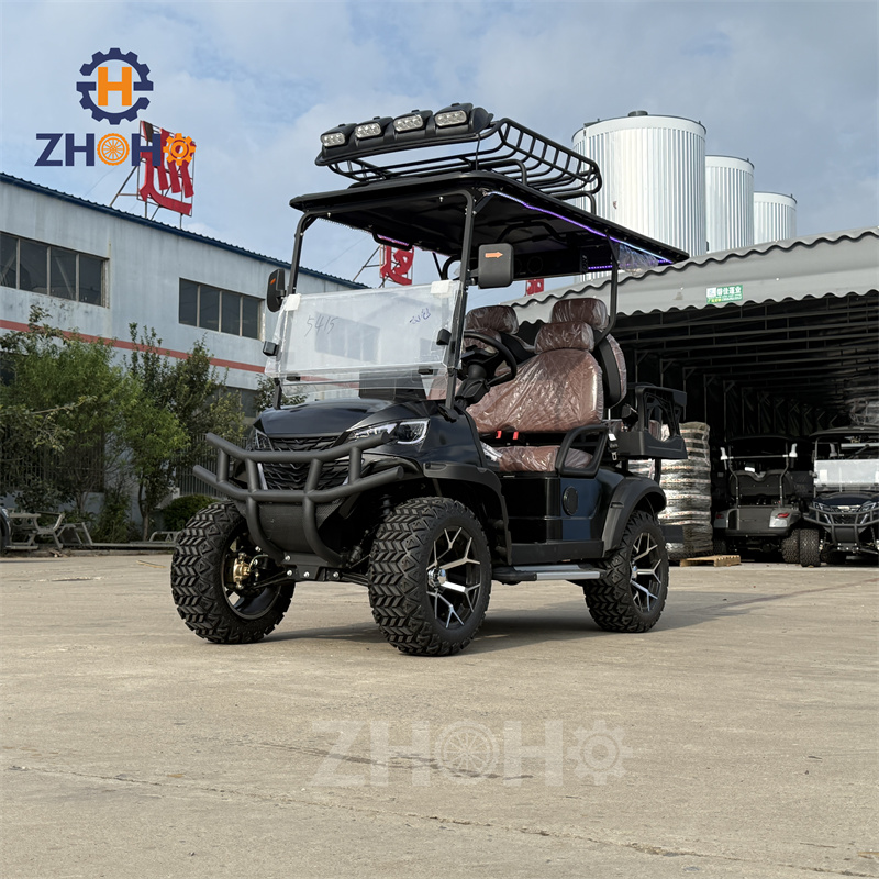 72V Lithium Battery AC Motor Customized 4-seat Golf Cart, Electric Golf Cart Available.
