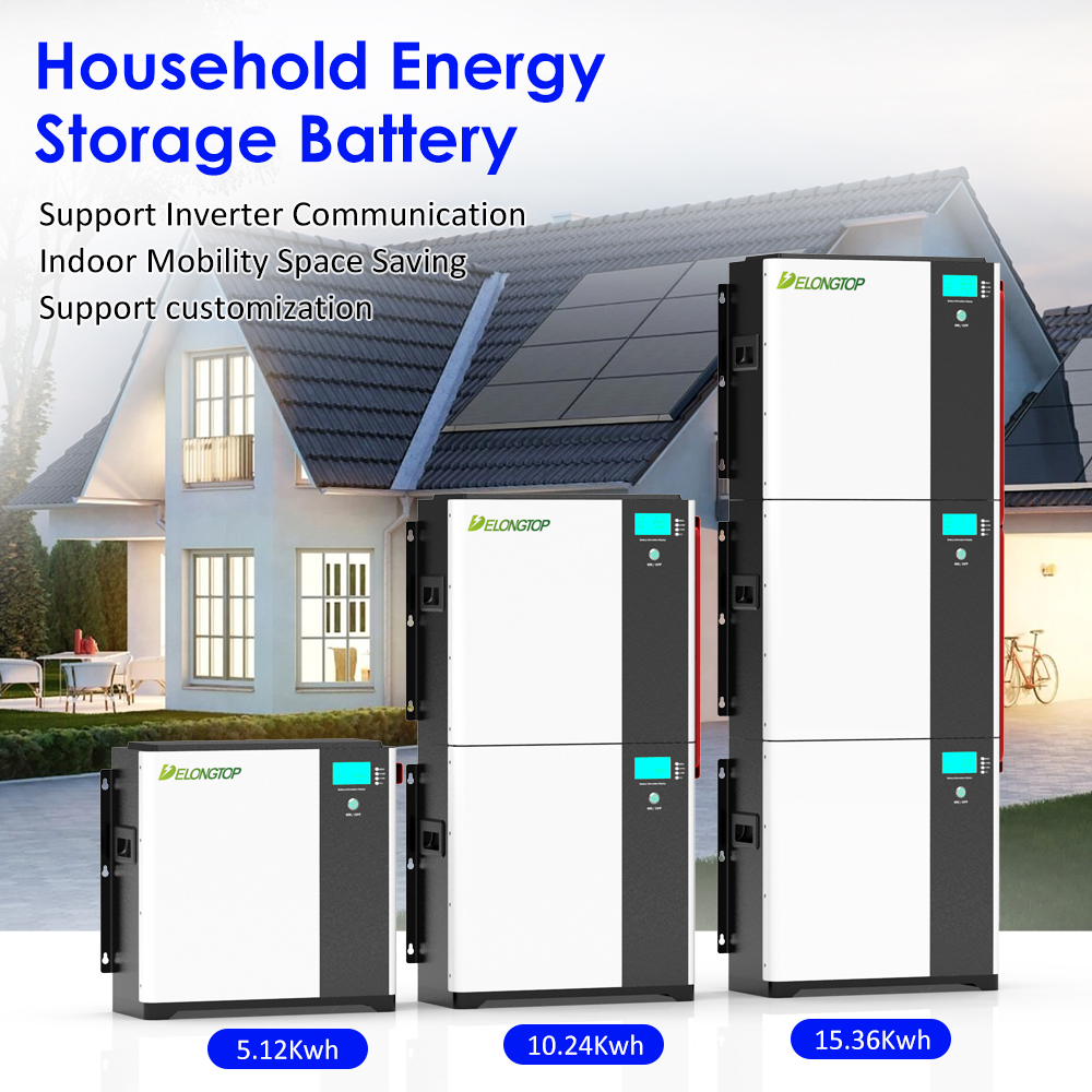 New BYD Grade A Cells Stackable LiFePO4 48V 100Ah 5Kwh 10Kwh 15Kwh Powerwall Battery For Solar Panel Energy Storage Systems
