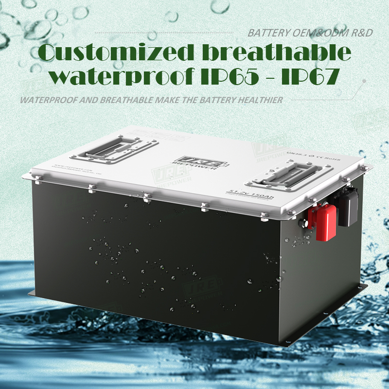 48V 150Ah 7680Wh Club Cart Deep Cycle 51.2V 48 Volts Low Speed Sightseeing Car Lithium Ion Golf Cart Battery Pack