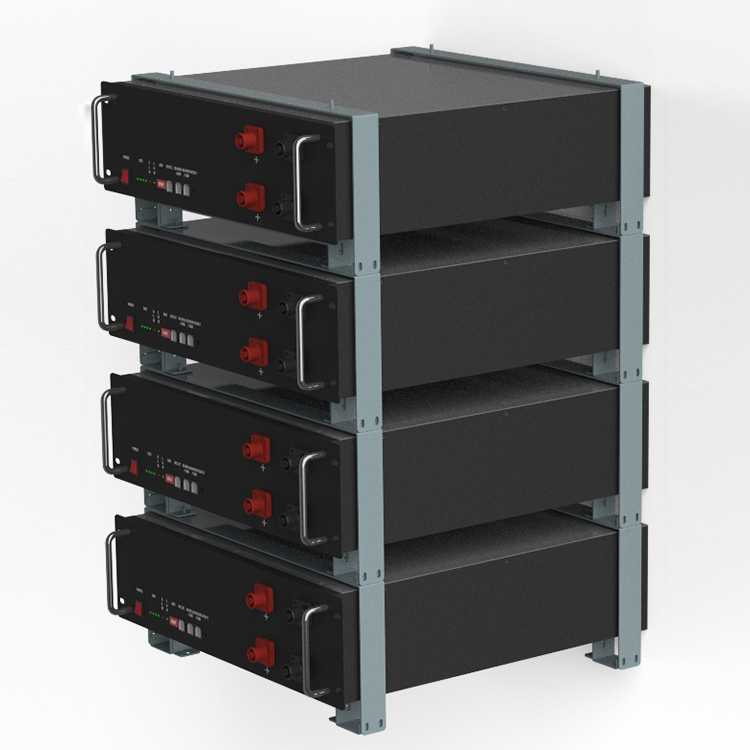 51.2V 5kWh LiFePO4 Split Rack-Mounted Lithium Battery for Home Solar Systems with CAN Communication and BMS