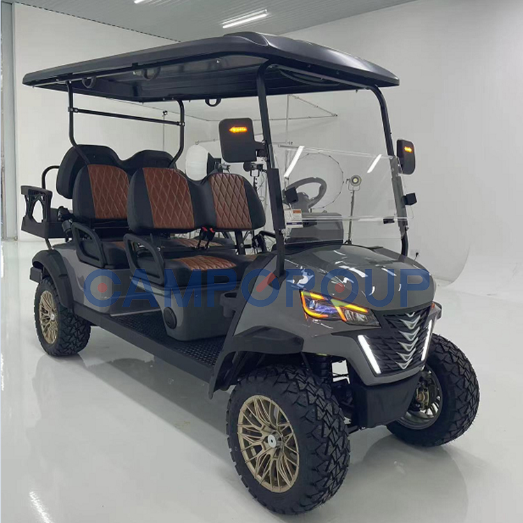 CAMP 2026 New Design 6 Seater Golf Cart Electric Motor 72v Battery Club Sightseeing Car Electric Golf Scooter