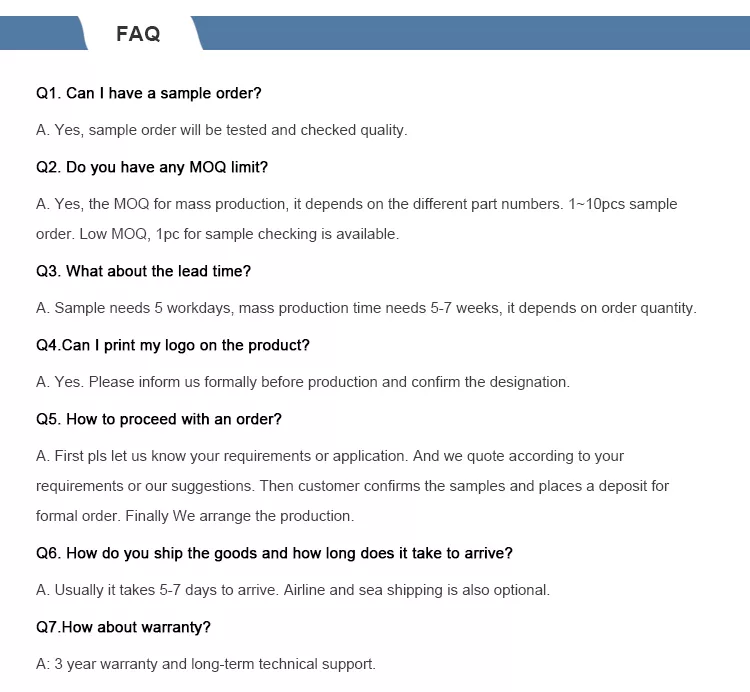 FAQ info banner