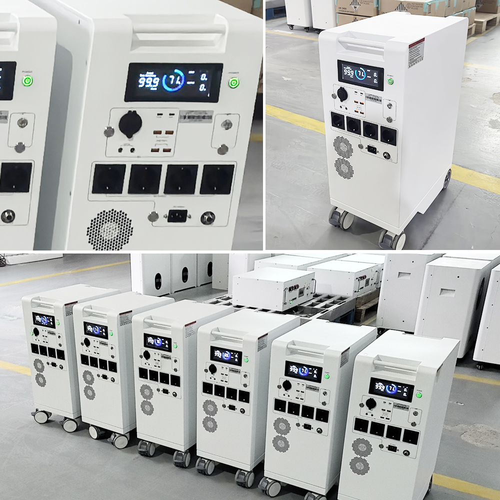 Germany Stock All In One Battery And Inverter Portable Power Station 220V Outdoor 4000Wh Power Supply Solar Panel Generator
