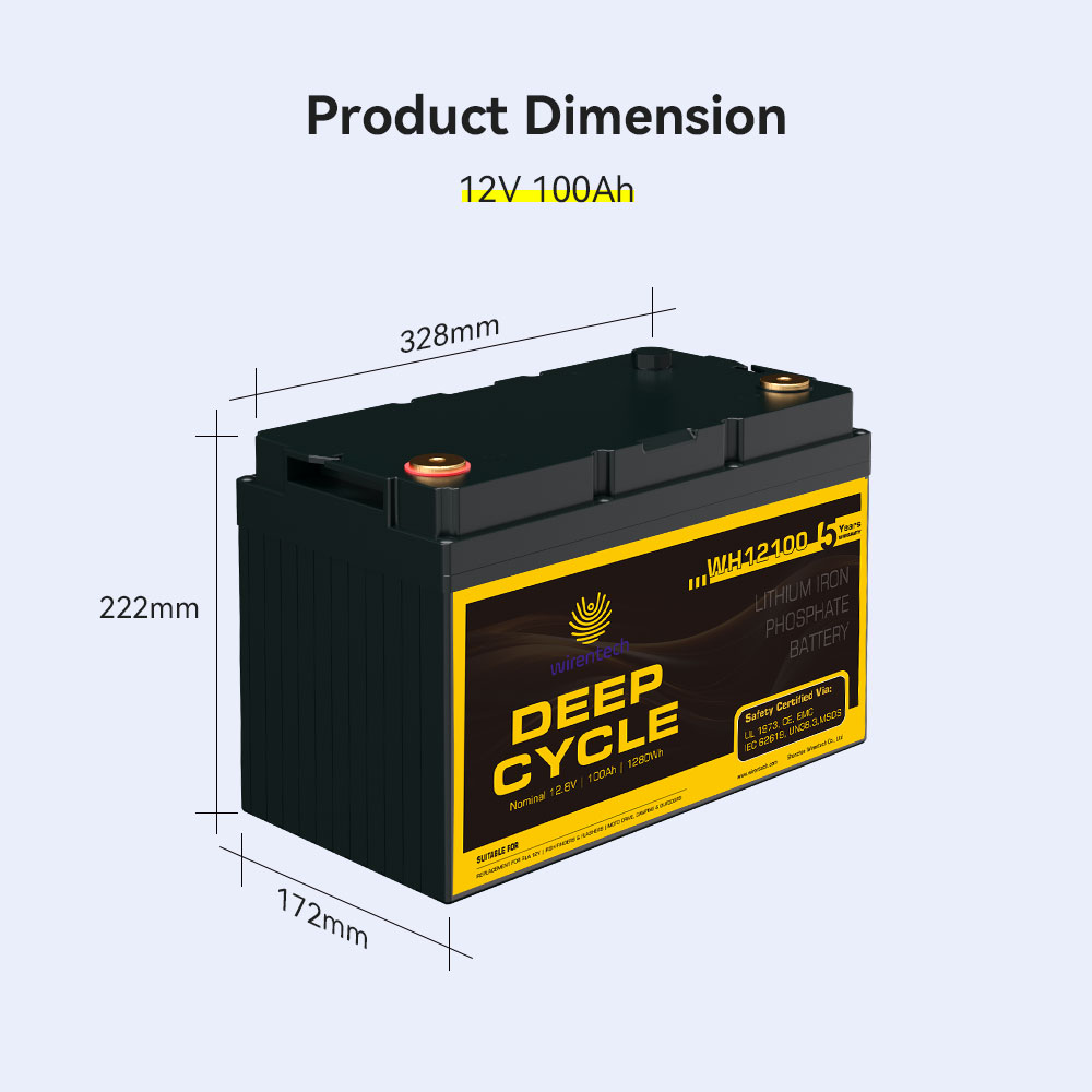 12v 24v 100ah 200ah 300ah Smart BMS Lifepo4 Rechargeable Solar Battery Camping Car RV Battery Lithium Ion