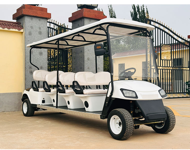 CE Certified High-Capacity 8 Passenger 72v Battery Electric Golf Cart with Custom Color Option