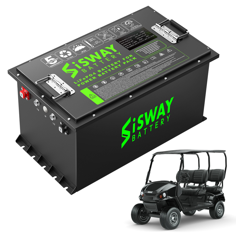 LiFePO4 48V 105Ah Electric Golf Cart Battery 48 Volt 50Ah 100Ah 200Ah 300Ah Lithium Ion Battery for Sightseeing Car Golf Cart