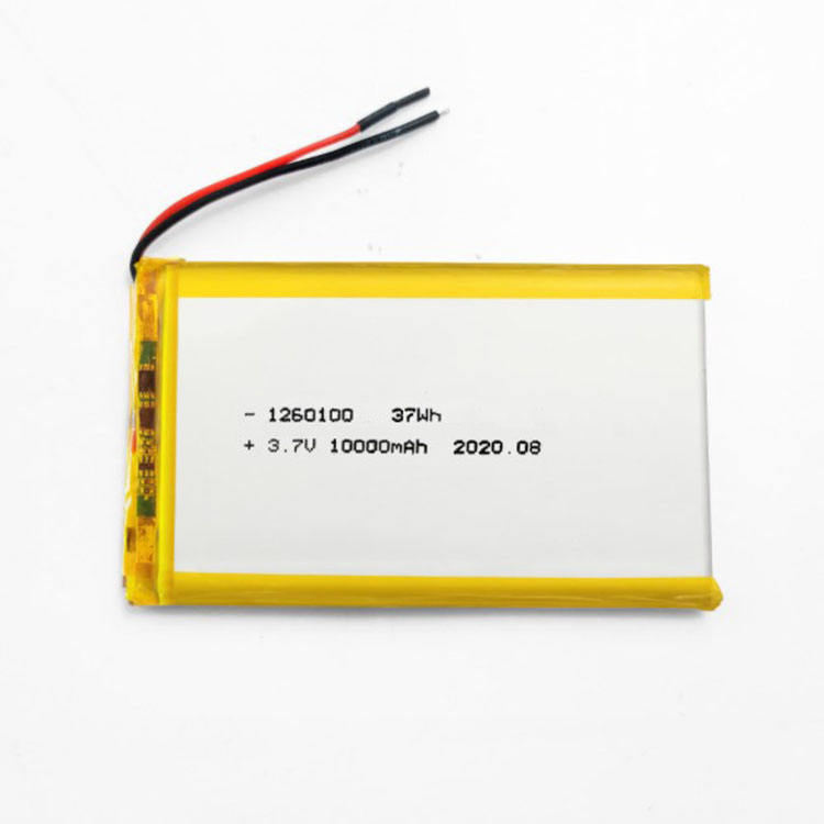 Custom 3.7V Rechargeable Lipo Lithium Polymer Battery 10000mAh 1160100 126280 1260110 Polymer Lithium Battery