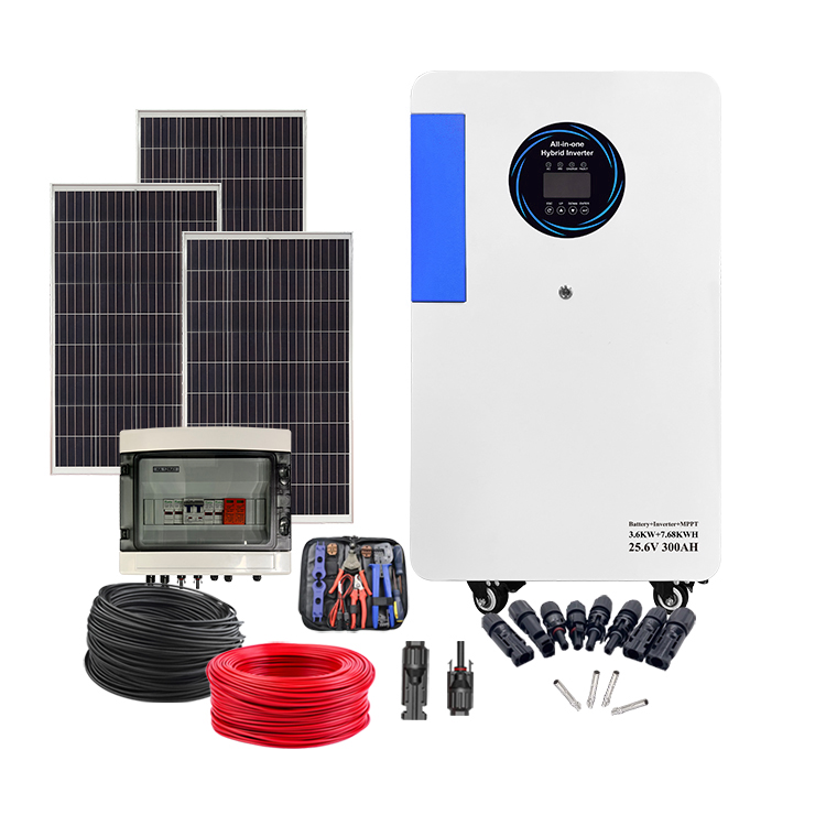 Lifepo4 25.6v 300ah 7.68kwh 16kwh Pure Sine Wave Home All-In-One Movable Power Station Battery Solar Lithium Ion Batteries