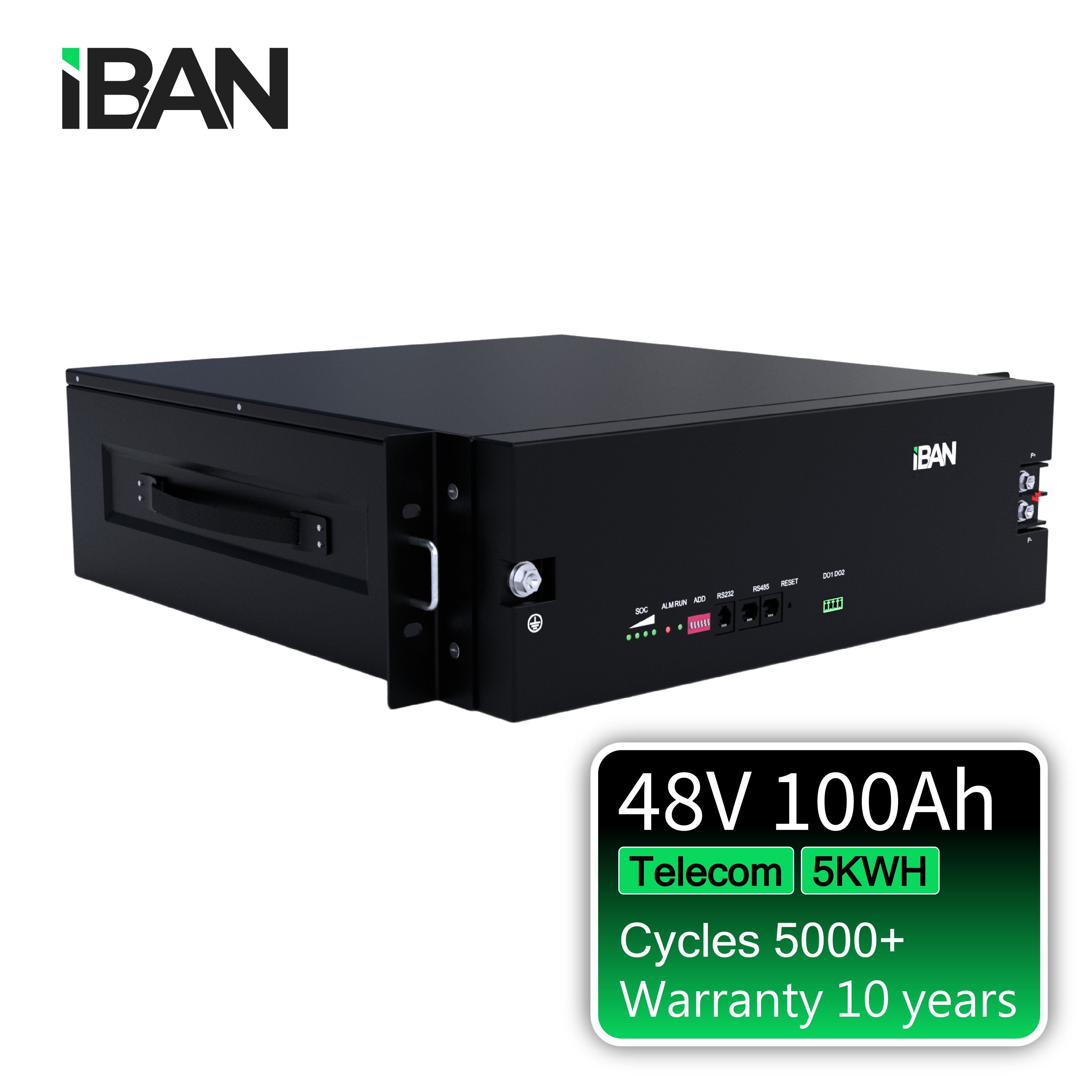 Hot Sales Customized 6000 Cycles 48v 100ah Lithium Ion Battery Telecom Battery Pack