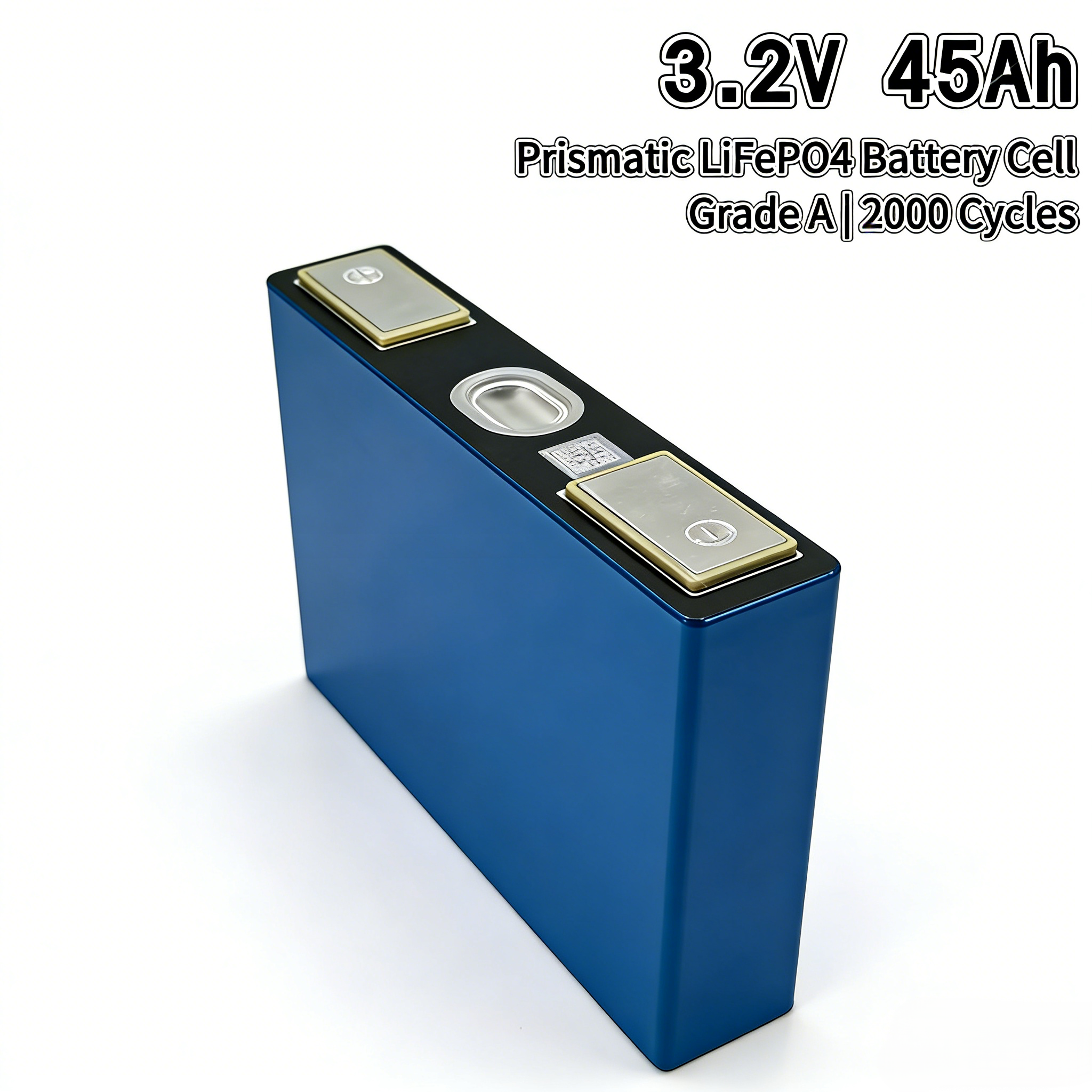 Grade A 3.2V 45Ah LiFePO4 Prismatic Battery Cell Rechargeable Lithium Iron Phosphate Cell For Solar ESS Battery Pack