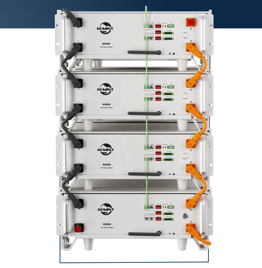 KOWINT Lithium Ion Solar Battery 10kwh 48V 200ah Server Rack Lifepo4 Battery Pack 51.2V 5kwh 10kwh 15kwh 20kwh 30kwh