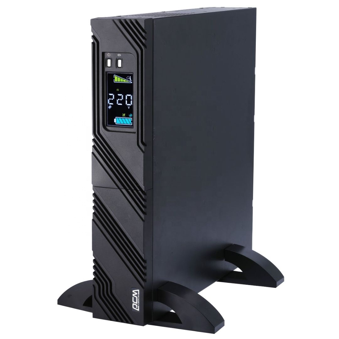 Quiet And Energy Efficient Single-Phase 1KVA-3KVA Pure Sine Wave SPR UPS Line-Interactive With LCD Display And Lead Acid Battery