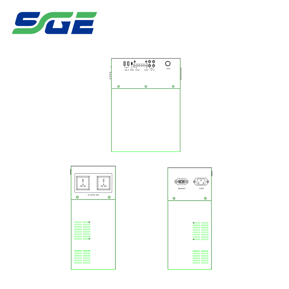 High Performance Portable Power Station 3.2V 314AH 500W with LiFePO4 Battery IP22 Protection for Outdoor Camping Power Supply