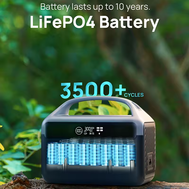 Solar 1200w Lithium Portable Battery Power Station 220V 300W 600W 1000W 200W Outdoor Energy Storage Power Supply