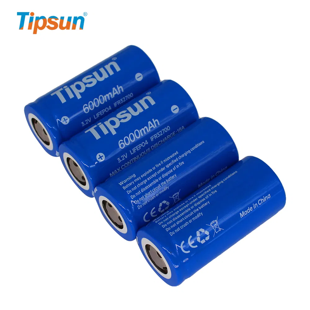 32700 6000 mAh Lithium Iron Phosphate 3.2V 6ah 32700 LiFePO4 Cylindrical Cells Battery for Solar System