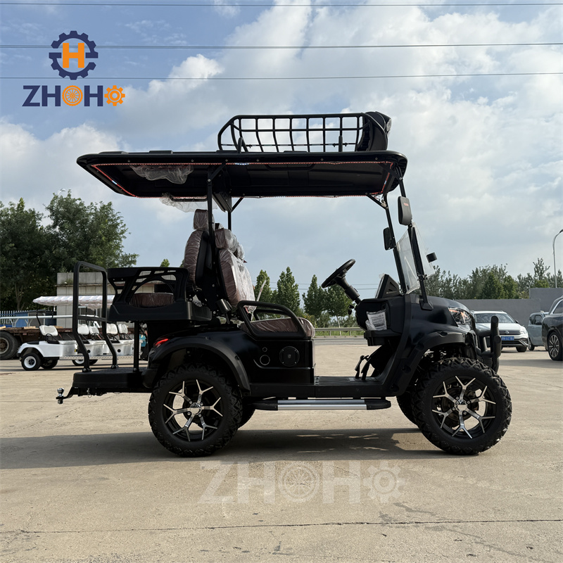 72V Lithium Battery AC Motor Customized 4-seat Golf Cart, Electric Golf Cart Available.