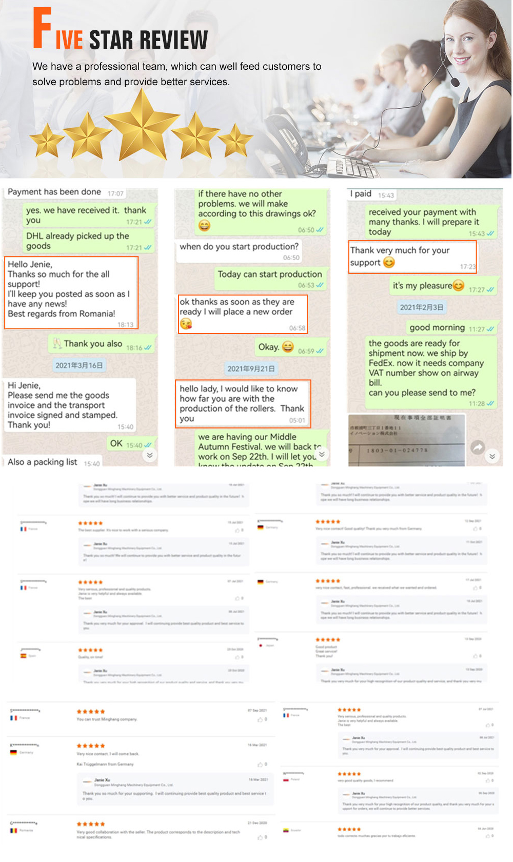 Customer reviews