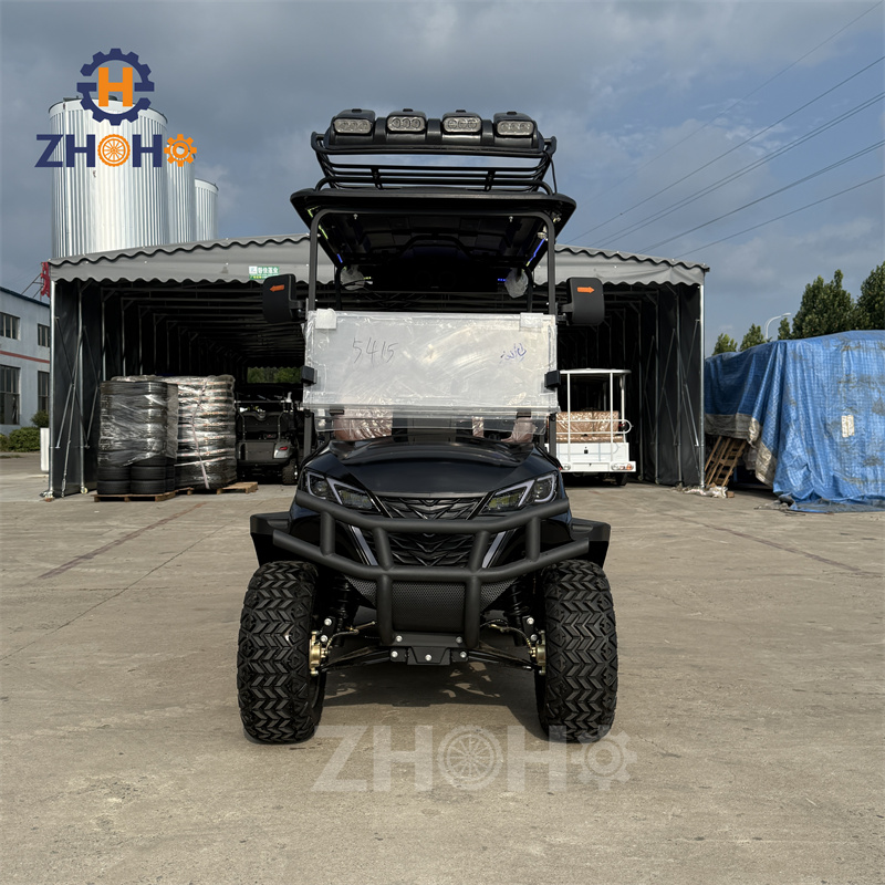 72V Lithium Battery AC Motor Customized 4-seat Golf Cart, Electric Golf Cart Available.
