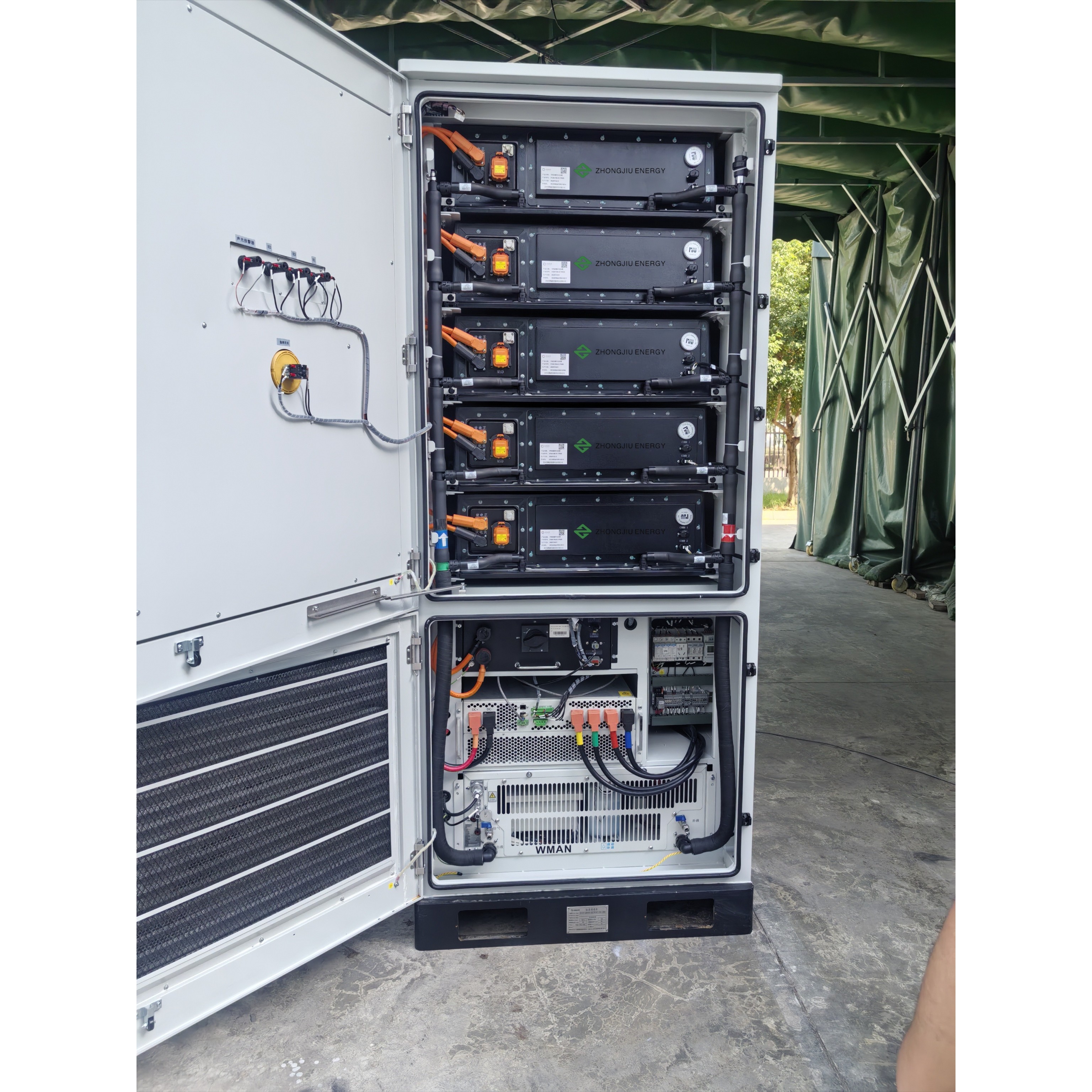 Commercial Lithium Energy Storage Battery Cabinet 265kWh Outdoor Energy Storage System Battery Cabinet 100kw 125kw 130kw