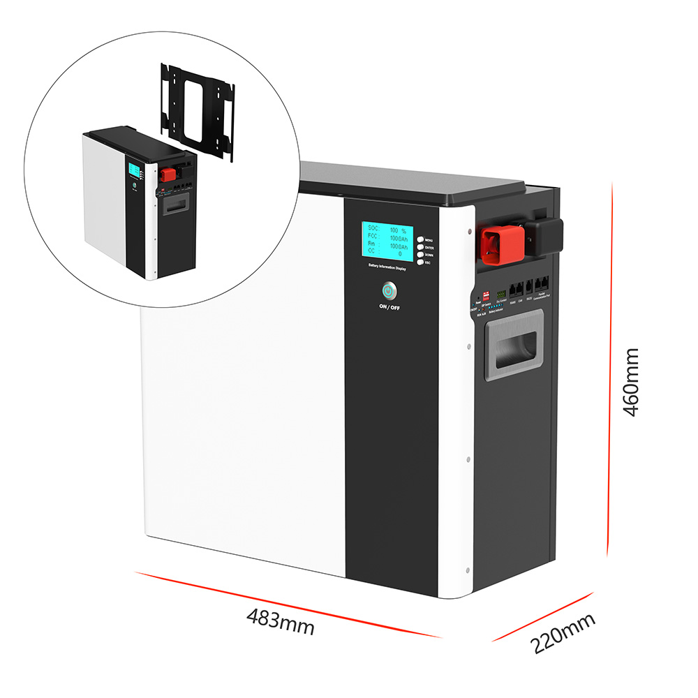 New BYD Grade A Cells Stackable LiFePO4 48V 100Ah 5Kwh 10Kwh 15Kwh Powerwall Battery For Solar Panel Energy Storage Systems
