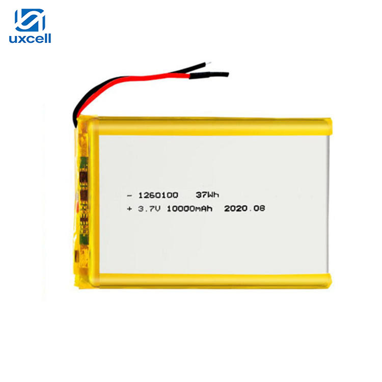 Custom 3.7V Rechargeable Lipo Lithium Polymer Battery 10000mAh 1160100 126280 1260110 Polymer Lithium Battery