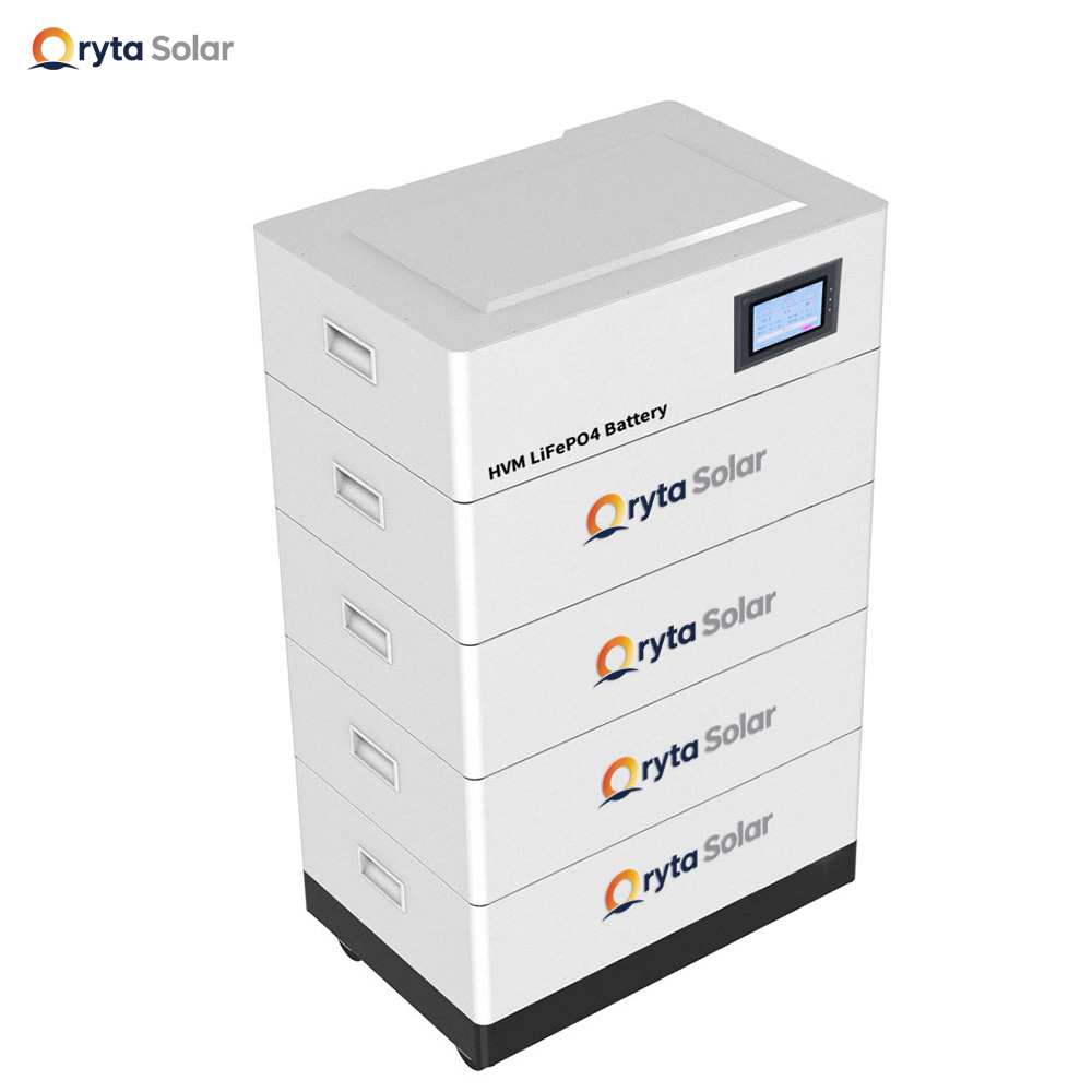 High Voltage Commercial and Industrial Solar Energy Storage Stackable Lifepo4 48V 200AH 400AH 600AH Lithium-ion Battery Pack