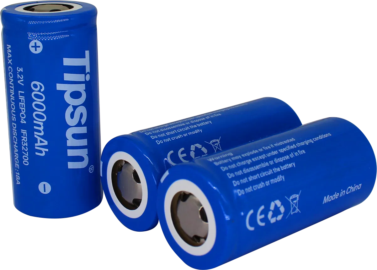 Tipsun Ess Ifr 32650 32700 LiFePO4 Batteries Cells 3.2V 6000mAh LFP Lithium Iron Phosphate Batterycustomizable