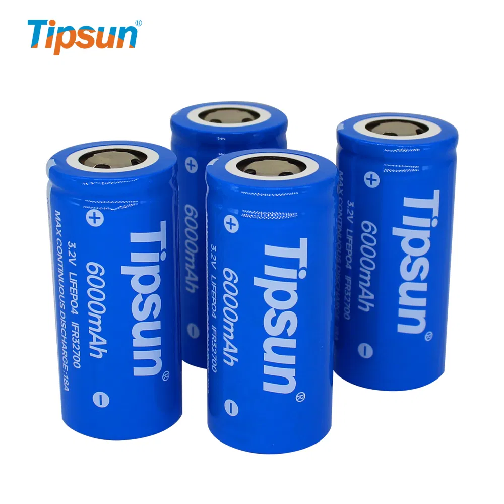 Tipsun Grade a 32650 LiFePO4 Cells 3.2V 6ah Lithium Iron Phosphate Battery 5c