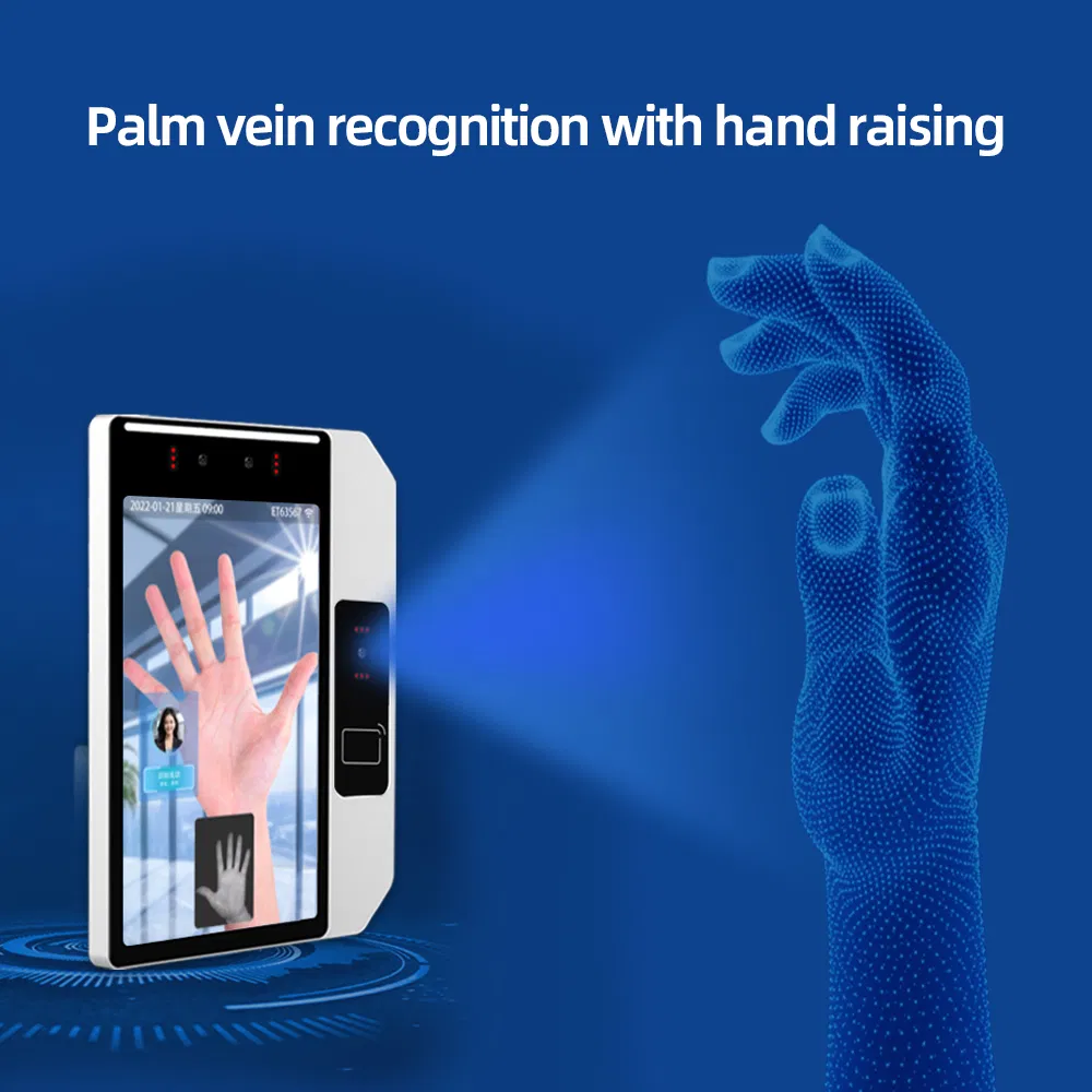 Fast Shipping Recognition Distance 0.5-3m Smart Access Control Machine Palm Vein with Face Detection &amp; Facial Recognition System