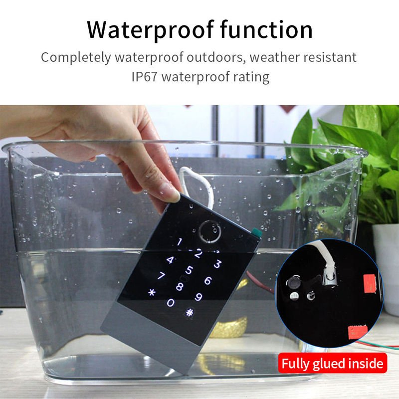 K3fw Ttlock WiFi &amp; Bluetooth Fingerprint 13.56MHz RFID Remote Control Keypad Password IP67 Waterproof Door Access Control