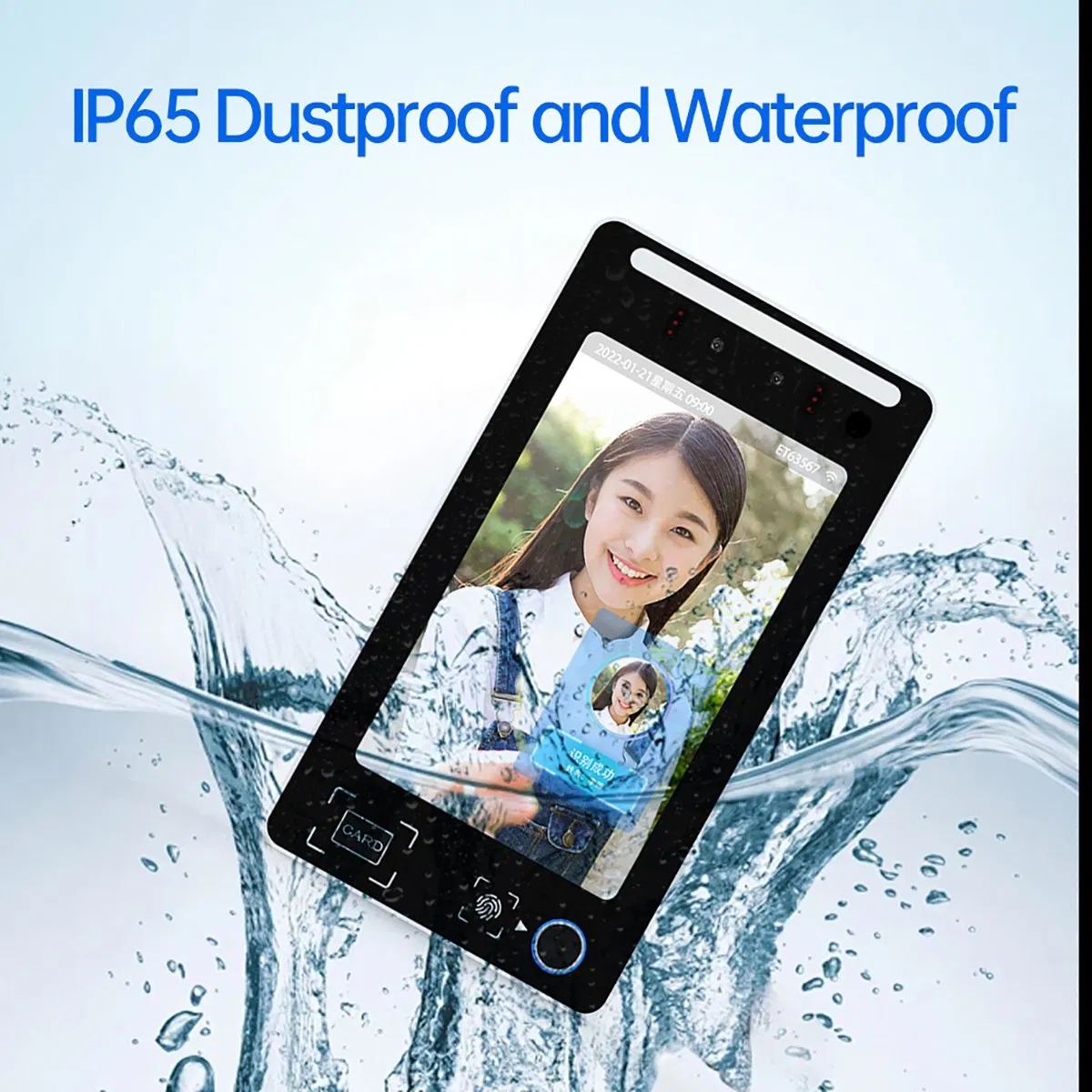 Easco Control De Acceso Biometric Device Aluminum Alloy Facial Recognition Access Control Fingerprint Face Recognition Attendance System