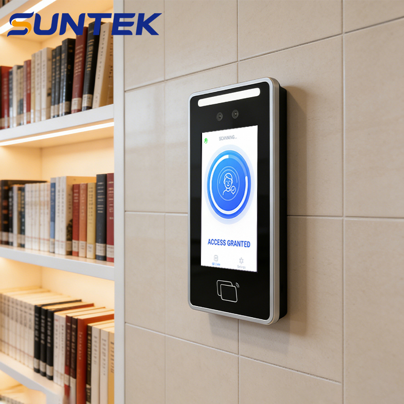 Access Control Biometric Facial Recognition Suntek NFC Visible Light Employee Card Time Attendance System