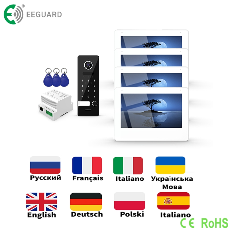 2-Wire IP Call Button IP66 Villa Doorbell Intercom System with RFID Tag