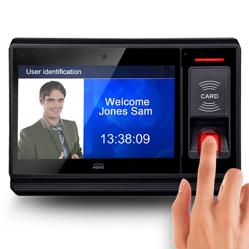 Biometric Fingerprint Reader Attendance Scan Finger Print Wireless Time Recorder WiFi Access Control System