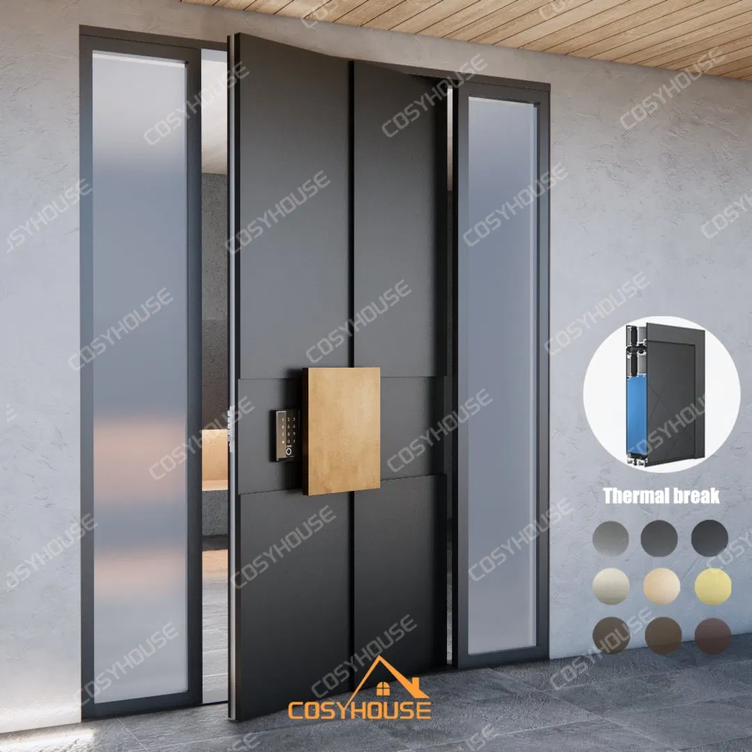 Cast Aluminum Entrance Door System for Modern Luxury Exterior Application