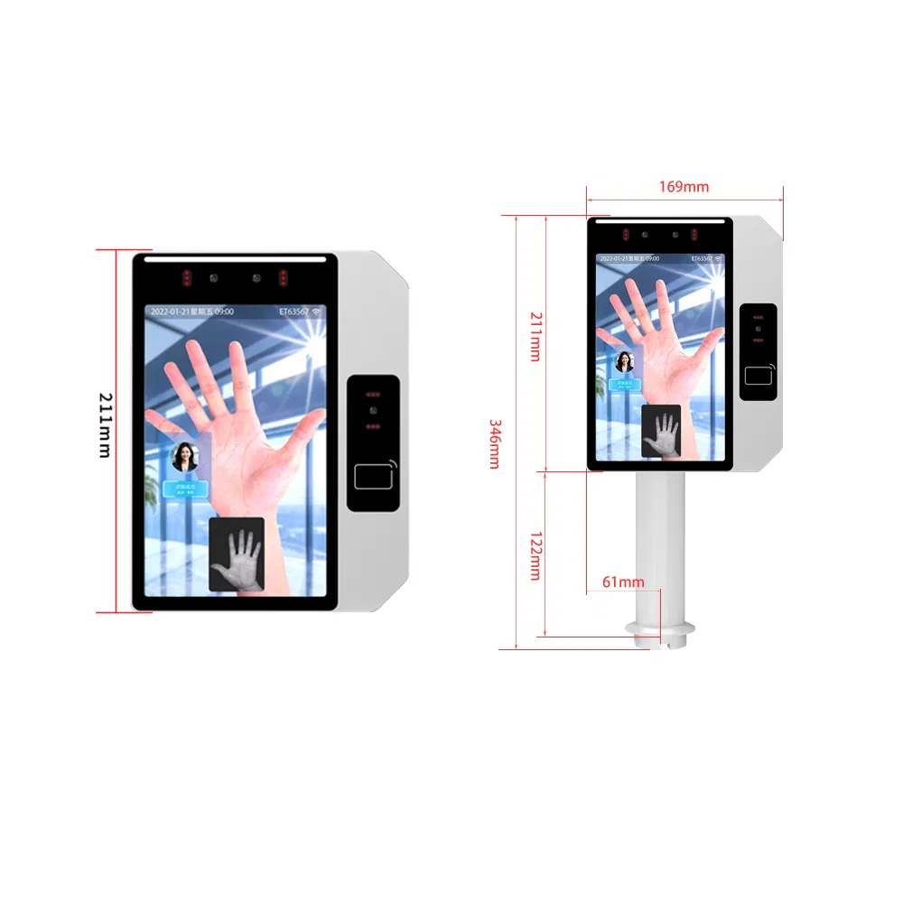 Fast Shipping Recognition Distance 0.5-3m Smart Access Control Machine Palm Vein with Face Detection &amp; Facial Recognition System