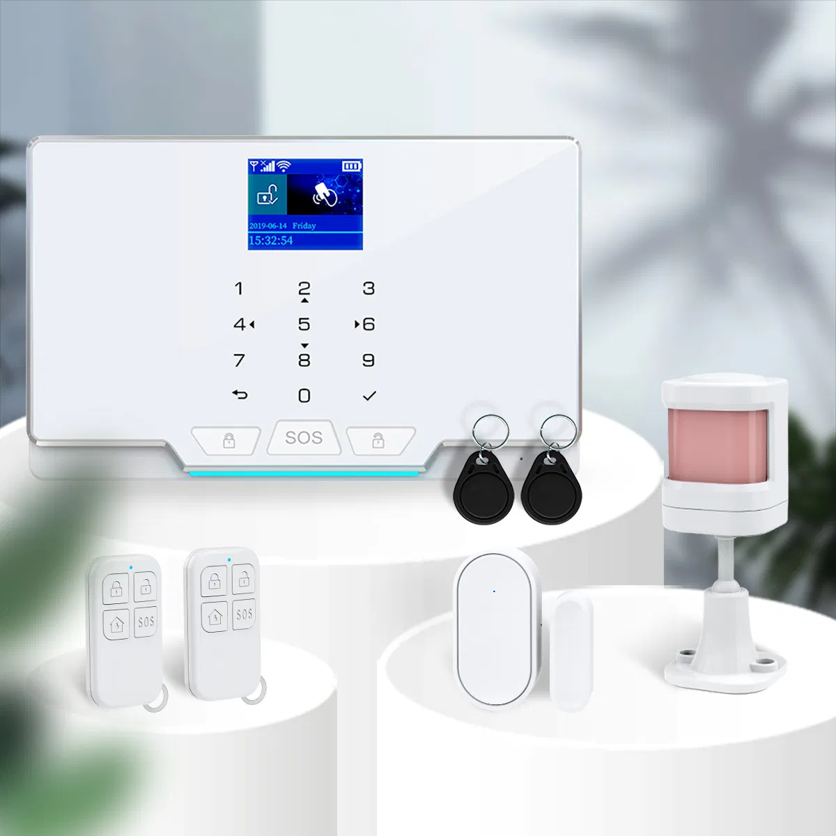 Wireless Smart Home Security System with 4G GSM/WiFi Integration